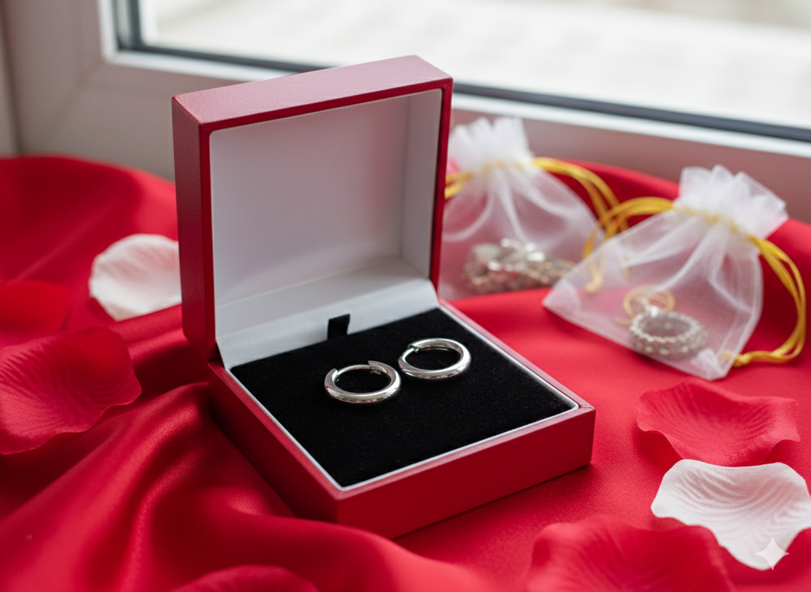 Pendientes Hoop "Silver Glow"