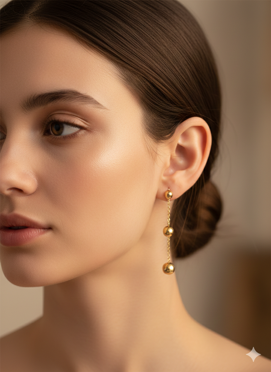 Pendientes "Golden Drop"