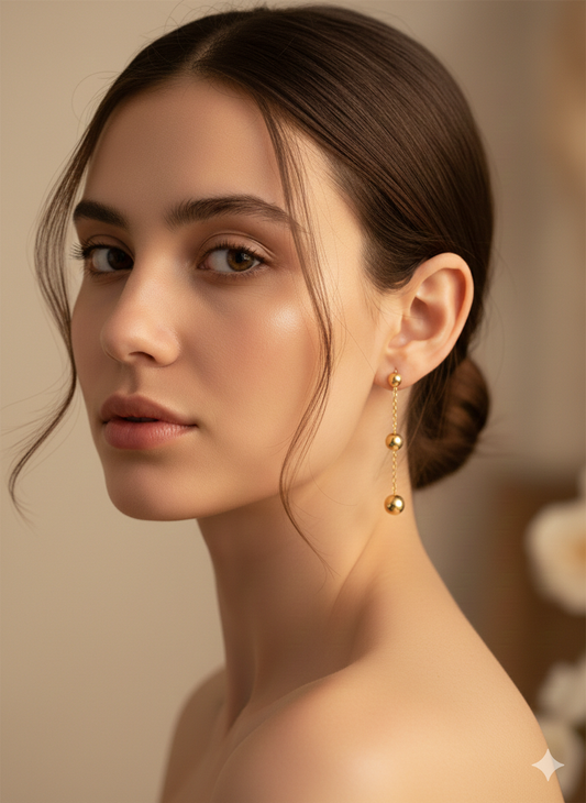 Pendientes "Golden Drop"